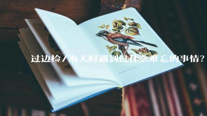 过边检/海关时遇到过什么难忘的事情？